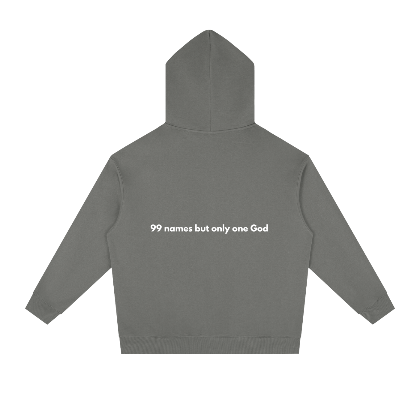 Hoodie - 99 names of Allah - Dark grey